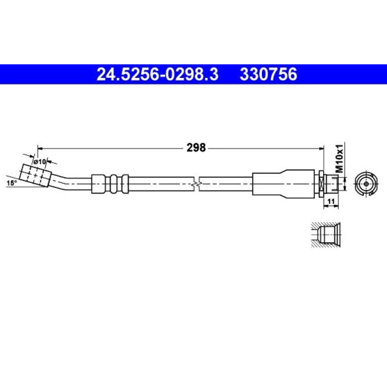 Bremsschlauch 24.5256-0298.3 Bremsschlauch 24.5256-0298.3