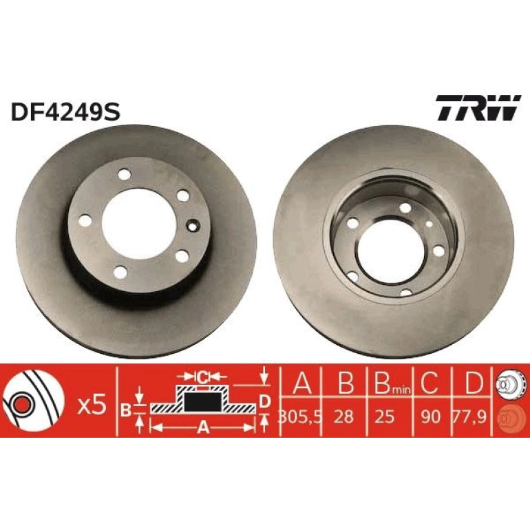 Bremsscheibe DF4249S Bremsscheibe DF4249S
