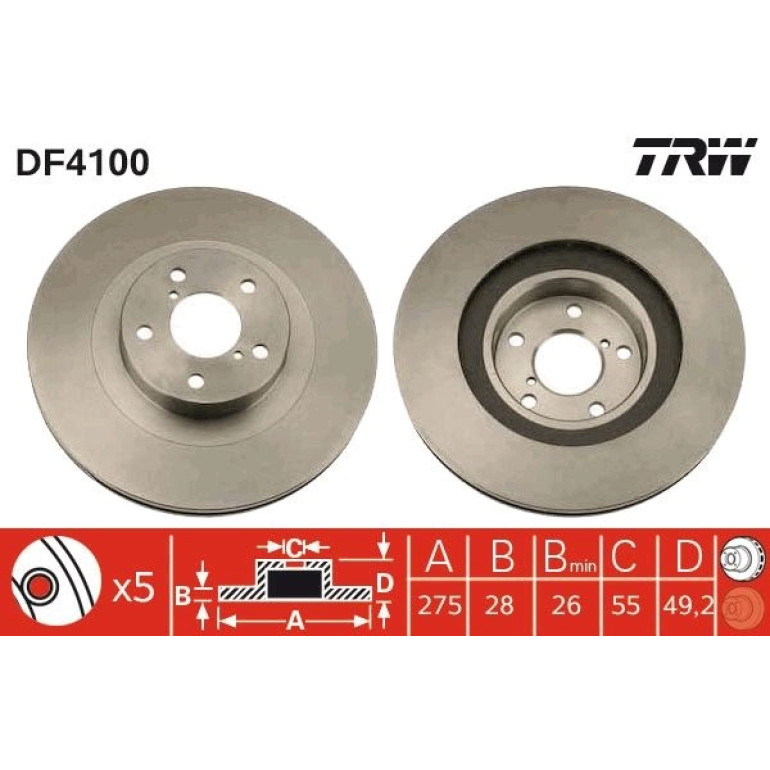Bremsscheibe DF4100