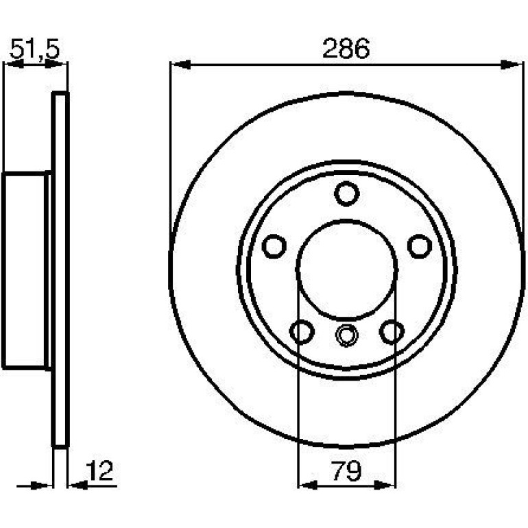 Bremsscheibe 0 986 478 511 Bremsscheibe 0 986 478 511