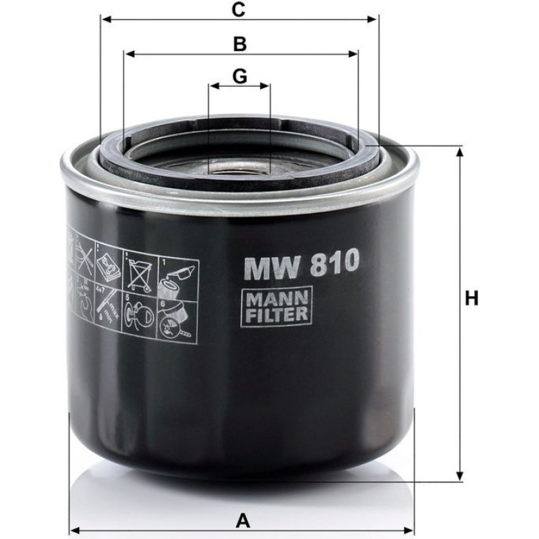 Ölfilter MW 810