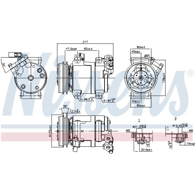 Kompressor, Klimaanlage 890064 Kompressor, Klimaanlage 890064
