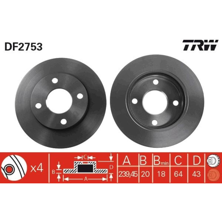 Bremsscheibe DF2753