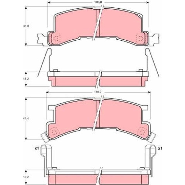 Bremsbelagsatz, Scheibenbremse GDB937 Bremsbelagsatz, Scheibenbremse GDB937