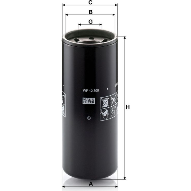 Ölfilter WP 12 300 Ölfilter WP 12 300