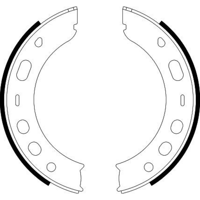 Bremsbackensatz, Feststellbremse 8DA 355 050-661 Bremsbackensatz, Feststellbremse 8DA 355 050-661