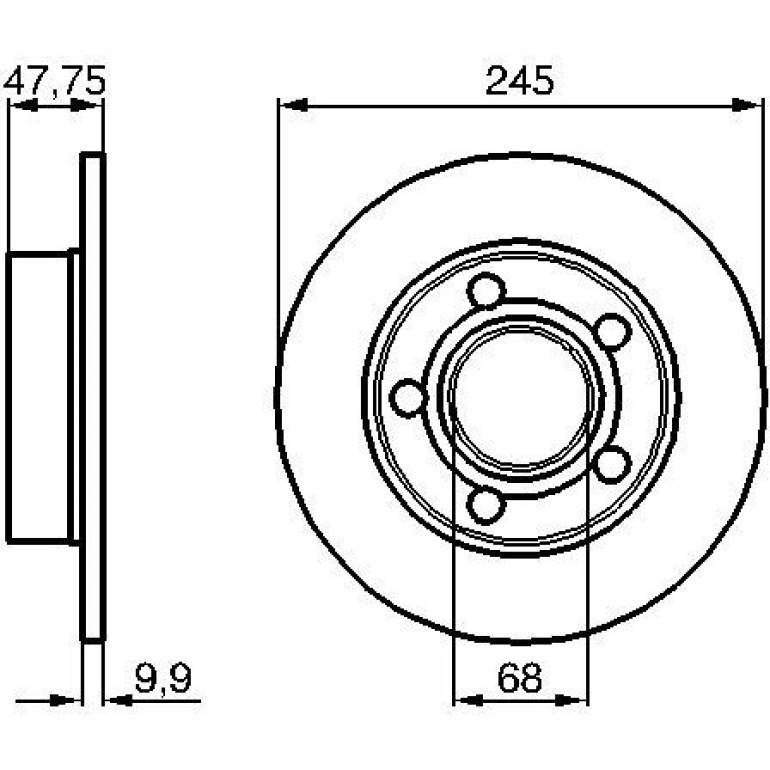 Bremsscheibe 0 986 479 B56