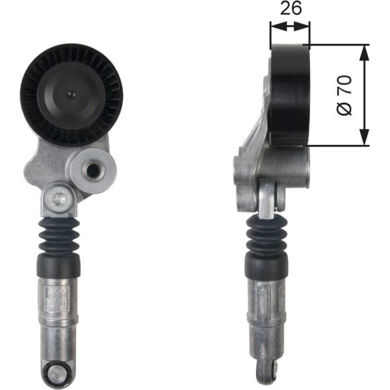 Spannrolle, Keilrippenriemen T39158