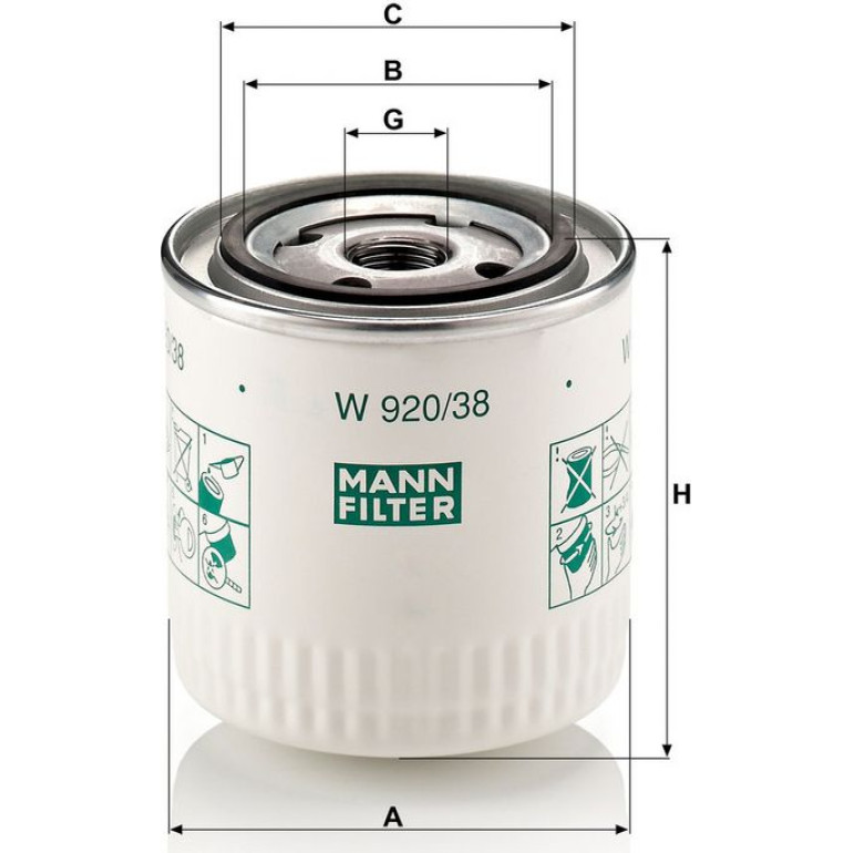 Ölfilter W 920/38 Ölfilter W 920/38