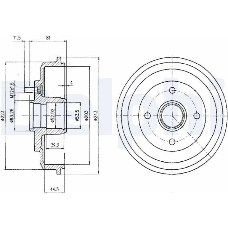 Bremstrommel BF402