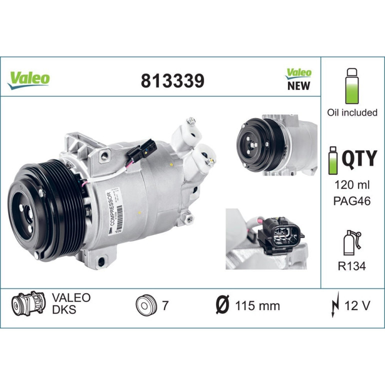 Kompressor, Klimaanlage 813339 Kompressor, Klimaanlage 813339