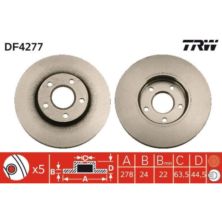 Bremsscheibe DF4277 Bremsscheibe DF4277
