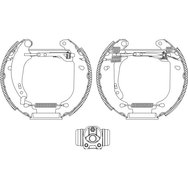 Bremsbackensatz 8DB 355 004-531 Bremsbackensatz 8DB 355 004-531