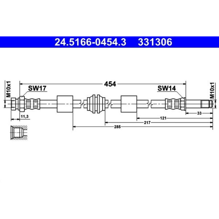 Bremsschlauch 24.5166-0454.3 Bremsschlauch 24.5166-0454.3
