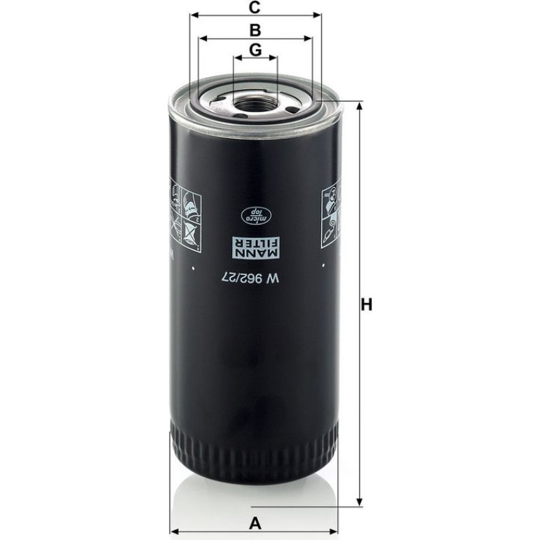 Ölfilter W 962/27 Ölfilter W 962/27