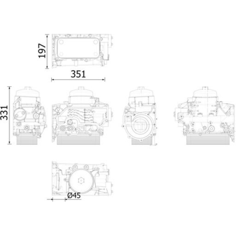 Ölkühler, Motoröl CLC 311 000S