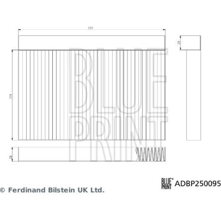 Filter, Innenraumluft ADBP250095 Filter, Innenraumluft ADBP250095