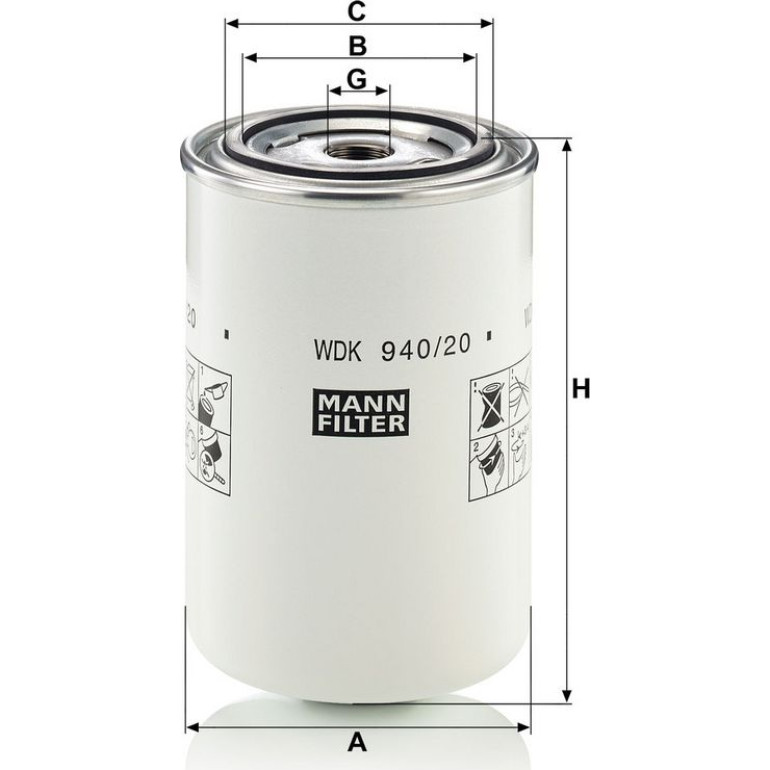 Kraftstofffilter WDK 940/20