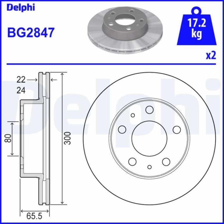 Bremsscheibe BG2847