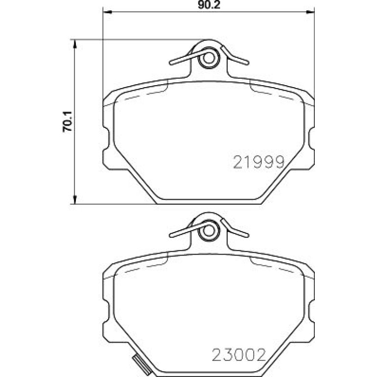 Bremsbelagsatz, Scheibenbremse 8DB 355 008-721