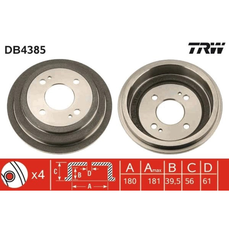 Bremstrommel DB4385