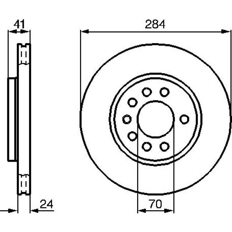 Bremsscheibe 0 986 478 717 Bremsscheibe 0 986 478 717