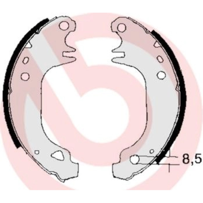 Bremsbackensatz S 68 517 Bremsbackensatz S 68 517