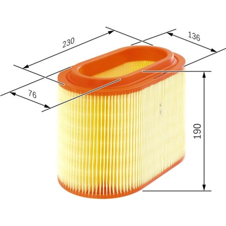 BOSCH F 026 400 046 Luftfilter BOSCH F 026 400 046 Luftfilter