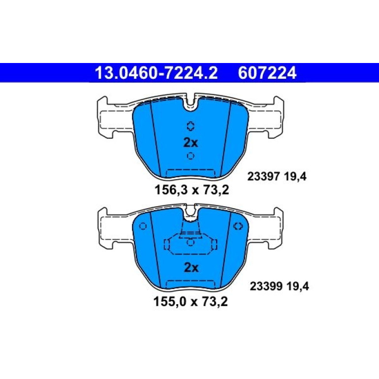 Bremsbelagsatz, Scheibenbremse 13.0460-7224.2 Bremsbelagsatz, Scheibenbremse 13.0460-7224.2