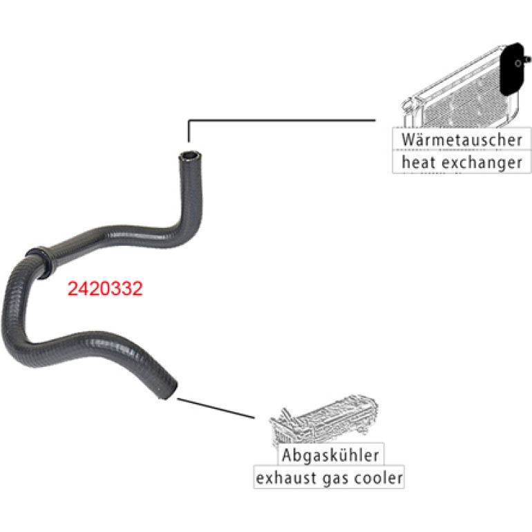 Kühlerschlauch 2420332