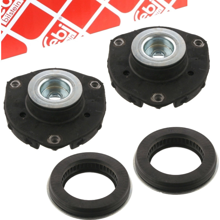 2x FEBI BILSTEIN 26460 Federbeinstützlager Vorderachse, mit Kugellager, Gummi 2x FEBI BILSTEIN 26460 Federbeinstützlager Vorderachse, mit Kugellager, Gummi