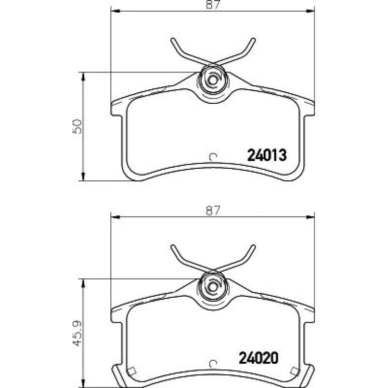 Bremsbelagsatz, Scheibenbremse 8DB 355 011-511 Bremsbelagsatz, Scheibenbremse 8DB 355 011-511