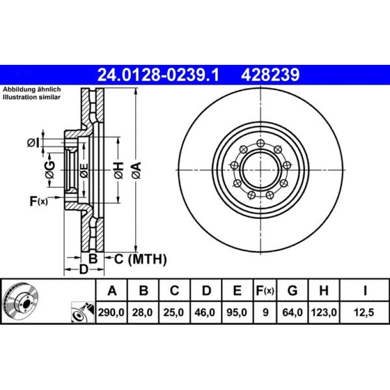 Bremsscheibe 24.0128-0239.1
