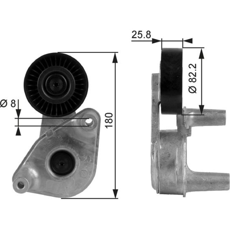 Spannrolle, Keilrippenriemen T38149