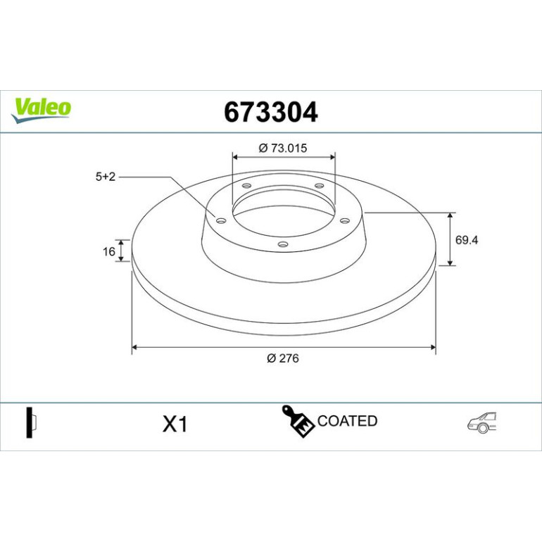 Bremsscheibe 673304 Bremsscheibe 673304