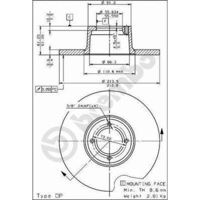 Bremsscheibe 08.1980.20