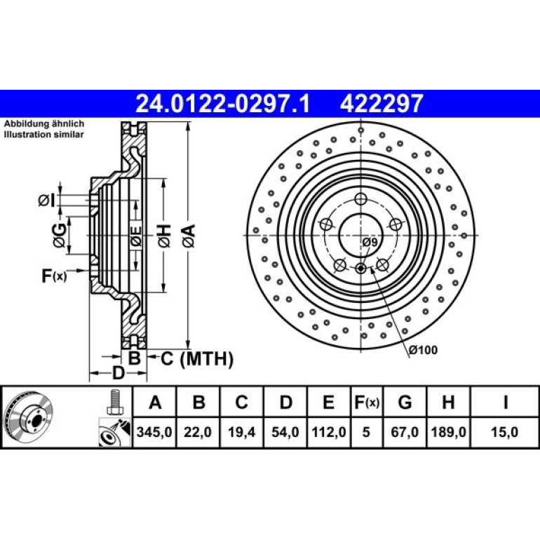 Bremsscheibe 24.0122-0297.1