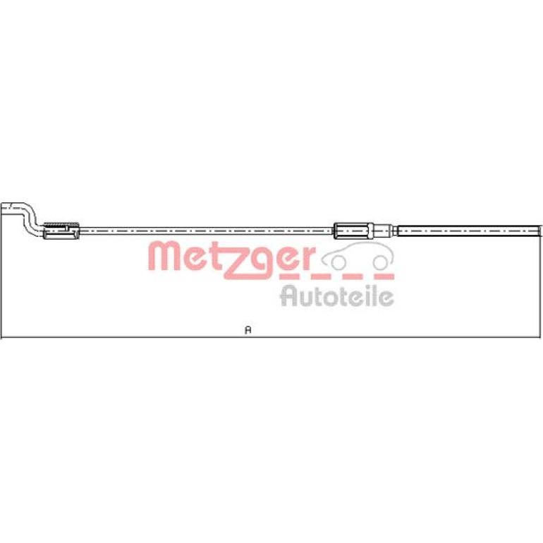 Seilzug, Feststellbremse 10.7621 Seilzug, Feststellbremse 10.7621