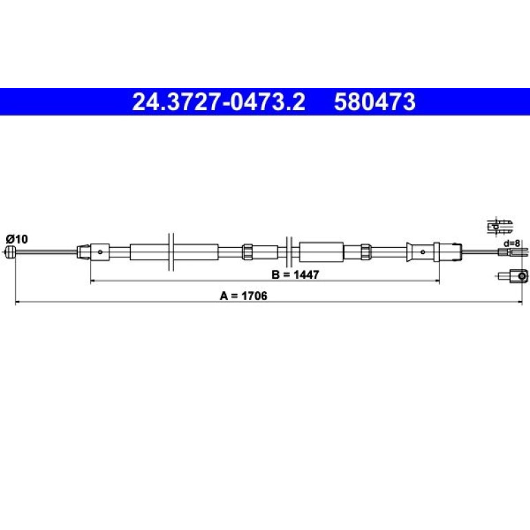 Seilzug, Feststellbremse 24.3727-0473.2
