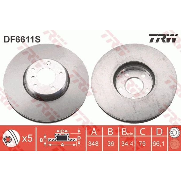 Bremsscheibe DF6611S Bremsscheibe DF6611S