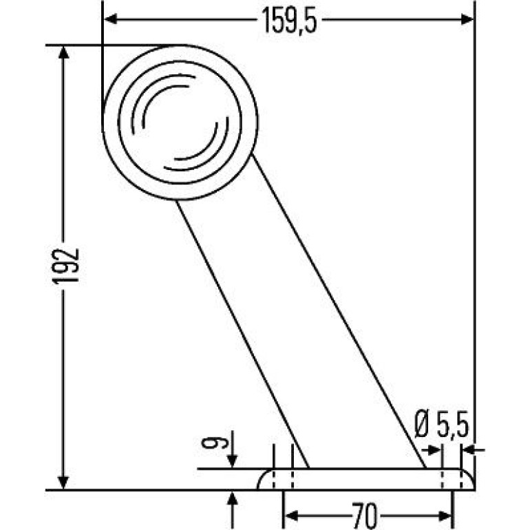Umrissleuchte 2XS 955 232-001