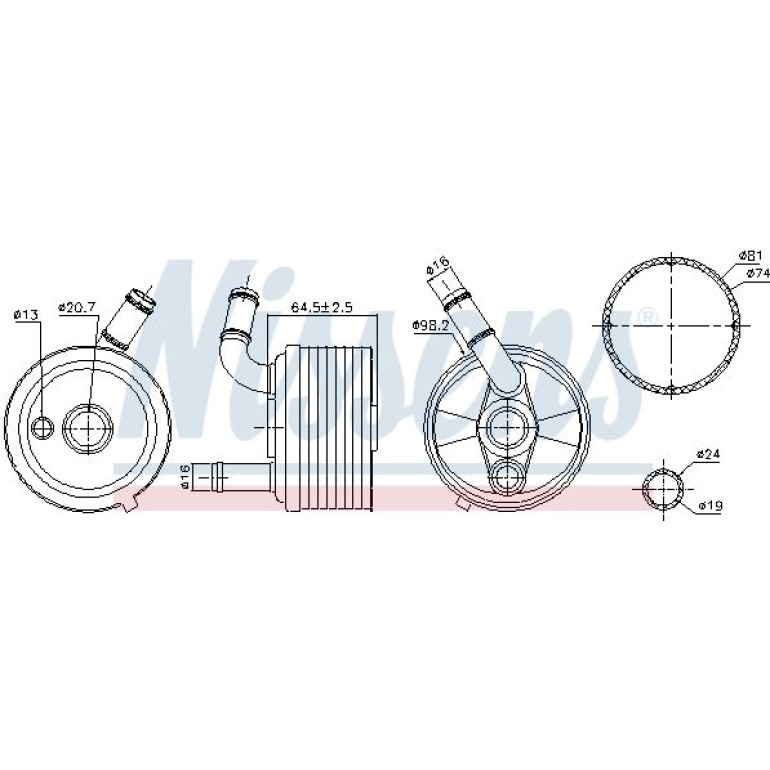 Ölkühler, Automatikgetriebe 91185