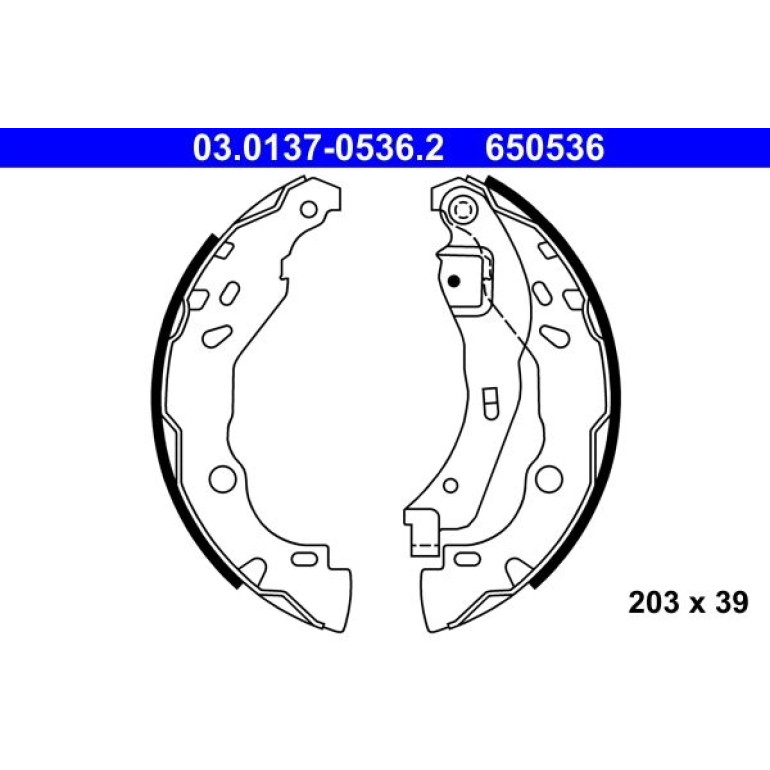Bremsbackensatz 03.0137-0536.2 Bremsbackensatz 03.0137-0536.2