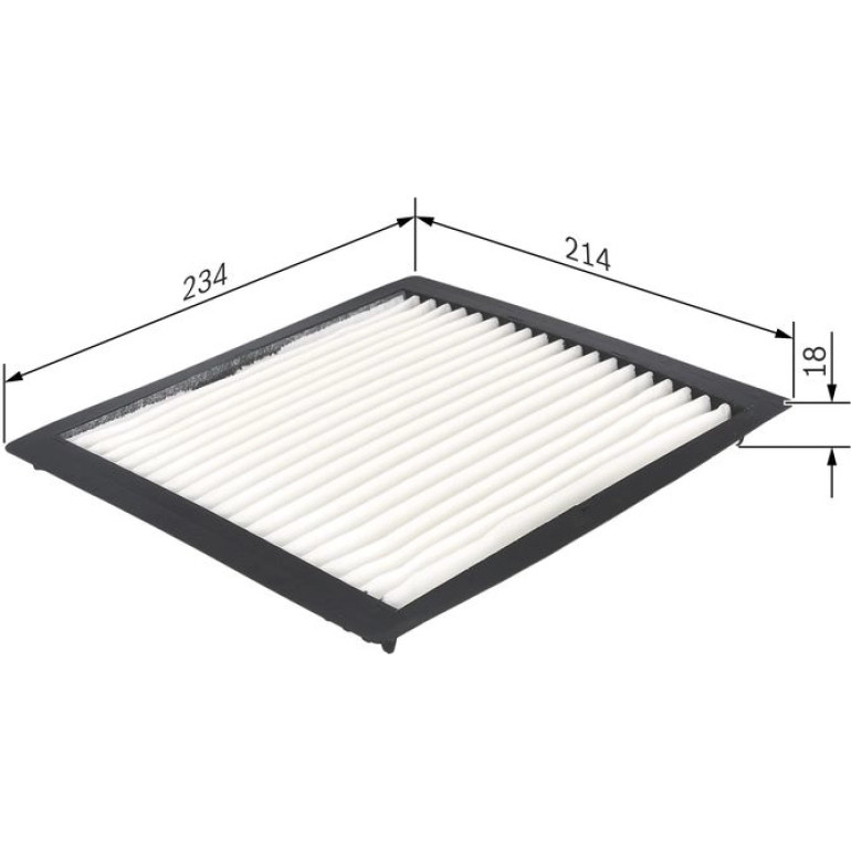 BOSCH 1 987 432 263 Innenraumfilter BOSCH 1 987 432 263 Innenraumfilter