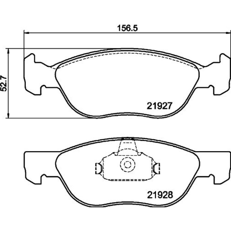 Bremsbelagsatz, Scheibenbremse 8DB 355 010-181 Bremsbelagsatz, Scheibenbremse 8DB 355 010-181
