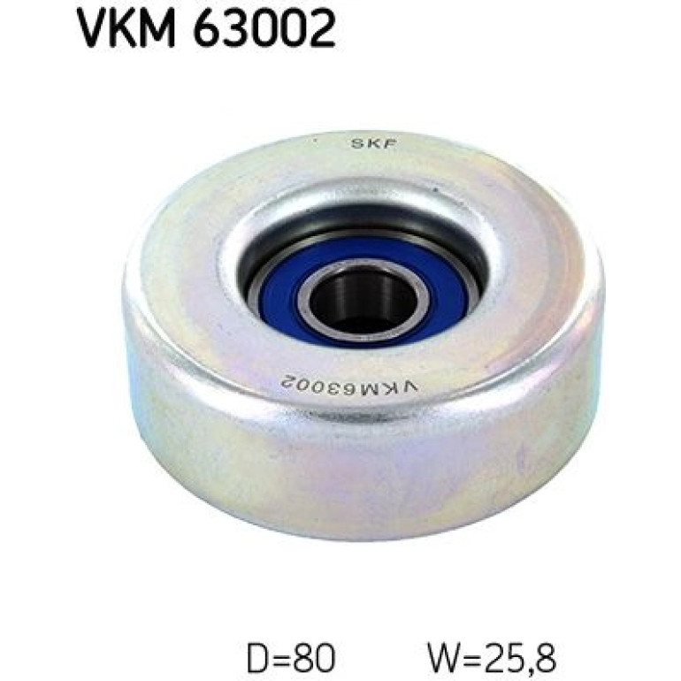 Umlenk-/Führungsrolle, Keilrippenriemen VKM 63002 Umlenk-/Führungsrolle, Keilrippenriemen VKM 63002
