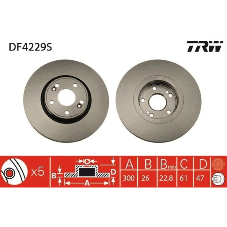 Bremsscheibe DF4229S