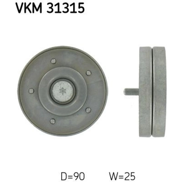 Umlenk-/Führungsrolle, Keilrippenriemen VKM 31315 Umlenk-/Führungsrolle, Keilrippenriemen VKM 31315