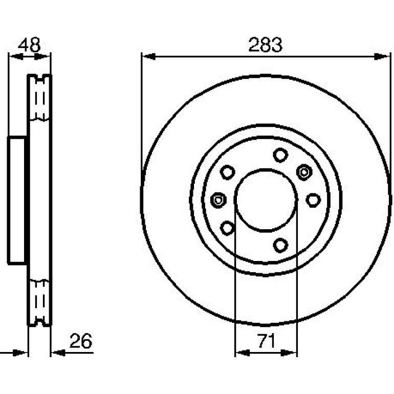 Bremsscheibe 0 986 478 732 Bremsscheibe 0 986 478 732