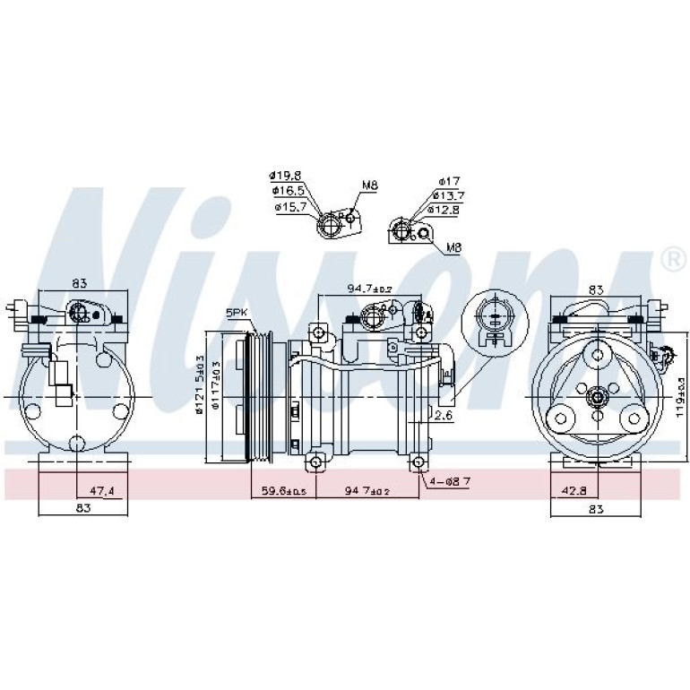 Kompressor, Klimaanlage 890688 Kompressor, Klimaanlage 890688
